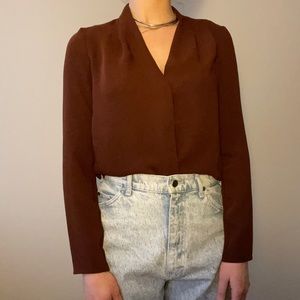 Aritzia babaton plunge neckline top
